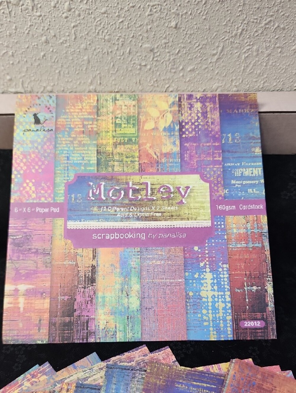 Motley Scrapbooking Paper  Multi-Color Pack 6x6 / 24 Sheets - Picture 2 of 10